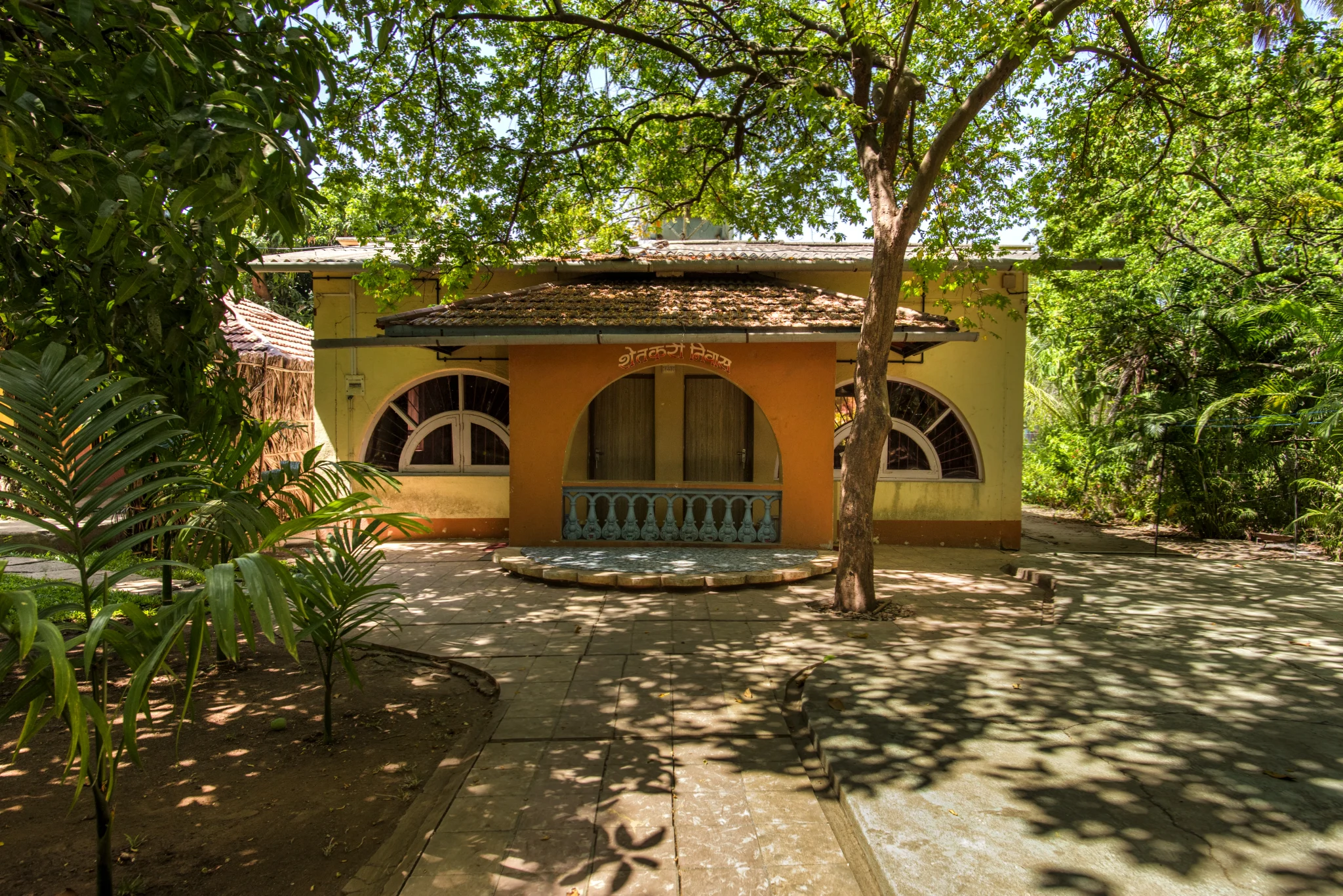 Shetkari Niwas family room exterior with traditional architecture at Save Farm Dahanu