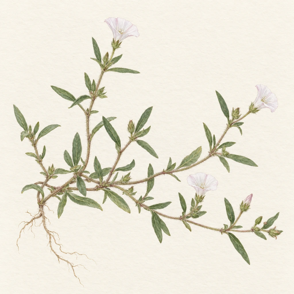 Shankhpushpi (Convolvulus prostratus) in the Save Farm botanical library