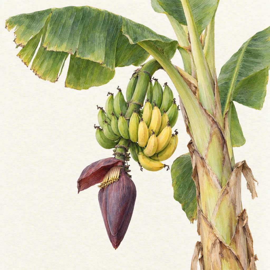 Banana (Musa sp.) in the Save Farm botanical library