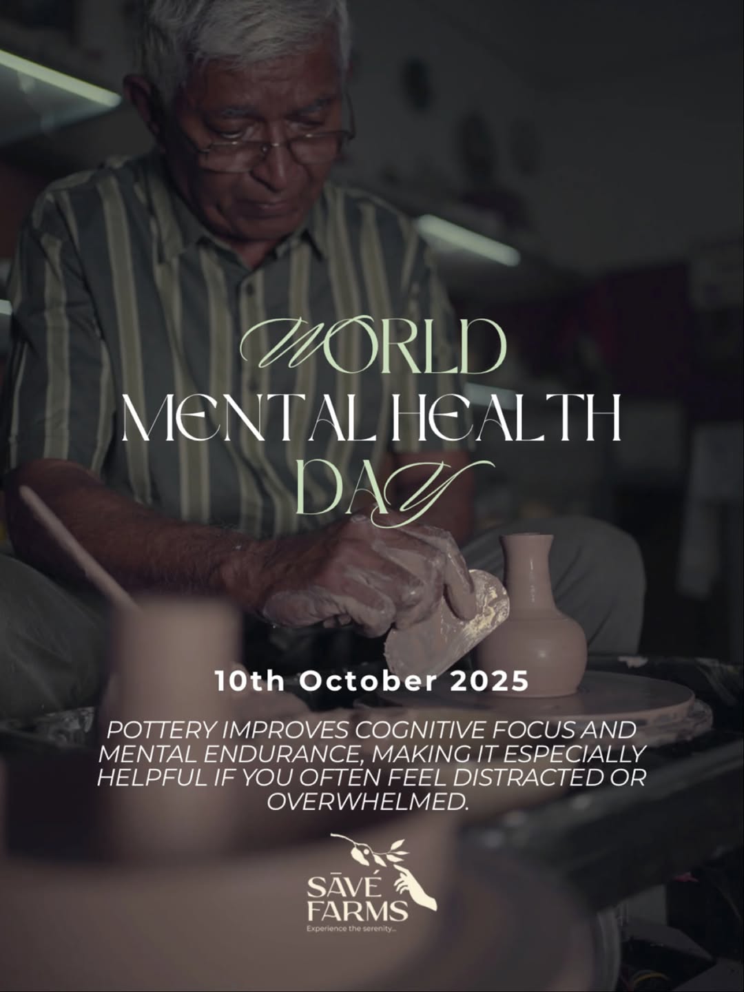 Happy World Mental Health Day! 🪷
At Sāvé Farms ou