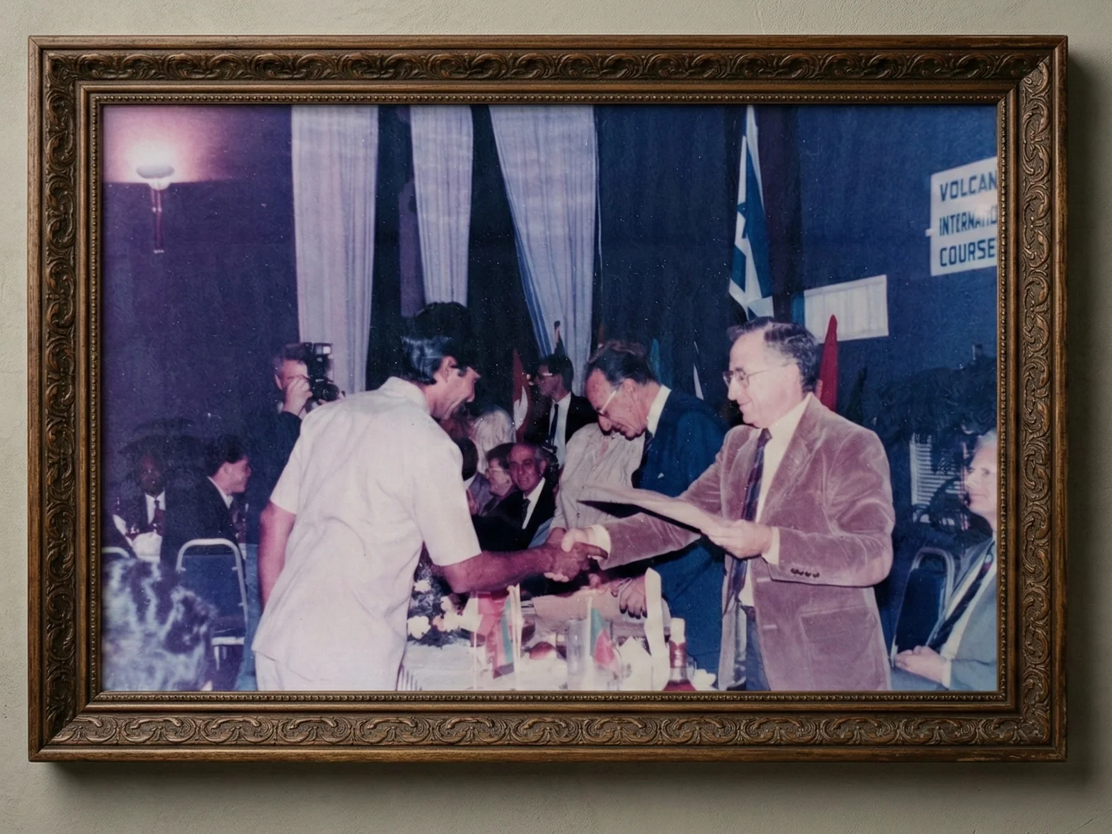 Prabhakar Save receiving diploma at Volcani International Course graduation ceremony in Israel